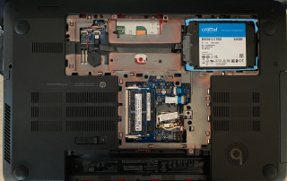 HP Laptop ssd crucial ssd upgrade